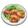 炸皮皮鸡肉块